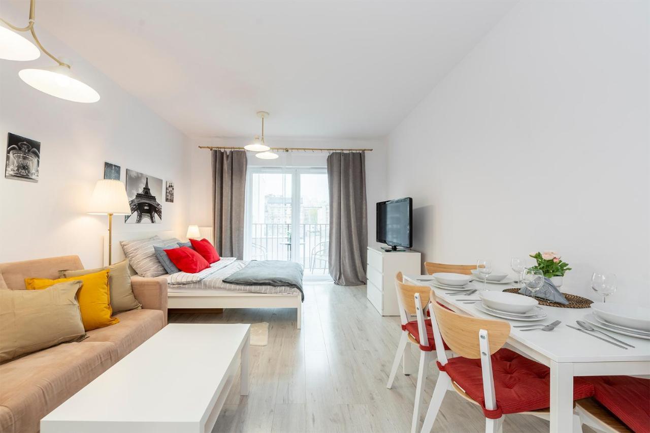 Luxury In City -3- Studio Bright & Secure Free Parking Лодзь Экстерьер фото